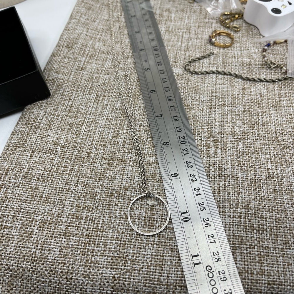 Purely Silver 999 Fine Silver Adjustable Necklace with Circle Pendant Charm - Picture 4 of 16